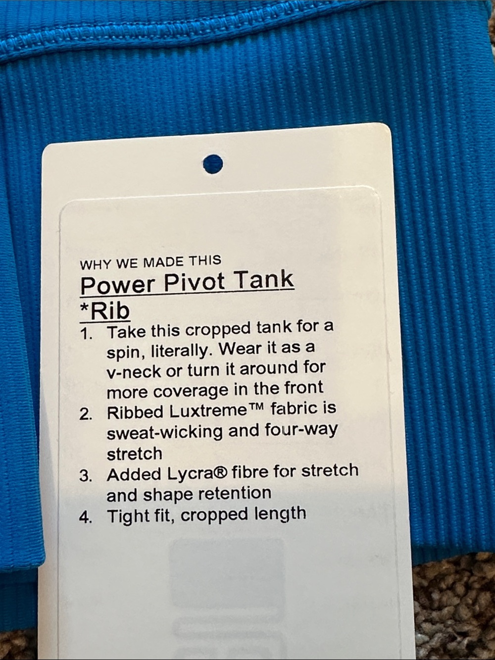 Lululemon Power Pivot Tank - Picture 4 of 4